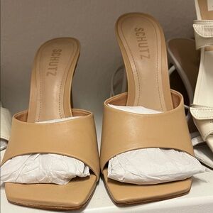 SCHUTZ Beige Women's Mules